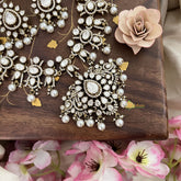 Premium White Victorian Diamond Neckpiece-VV1863